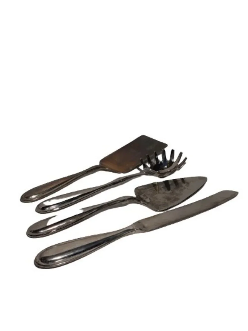 Godinger Hostess Serving Utensil Silver Plate, Spaghetti, pie, Knife, Turner